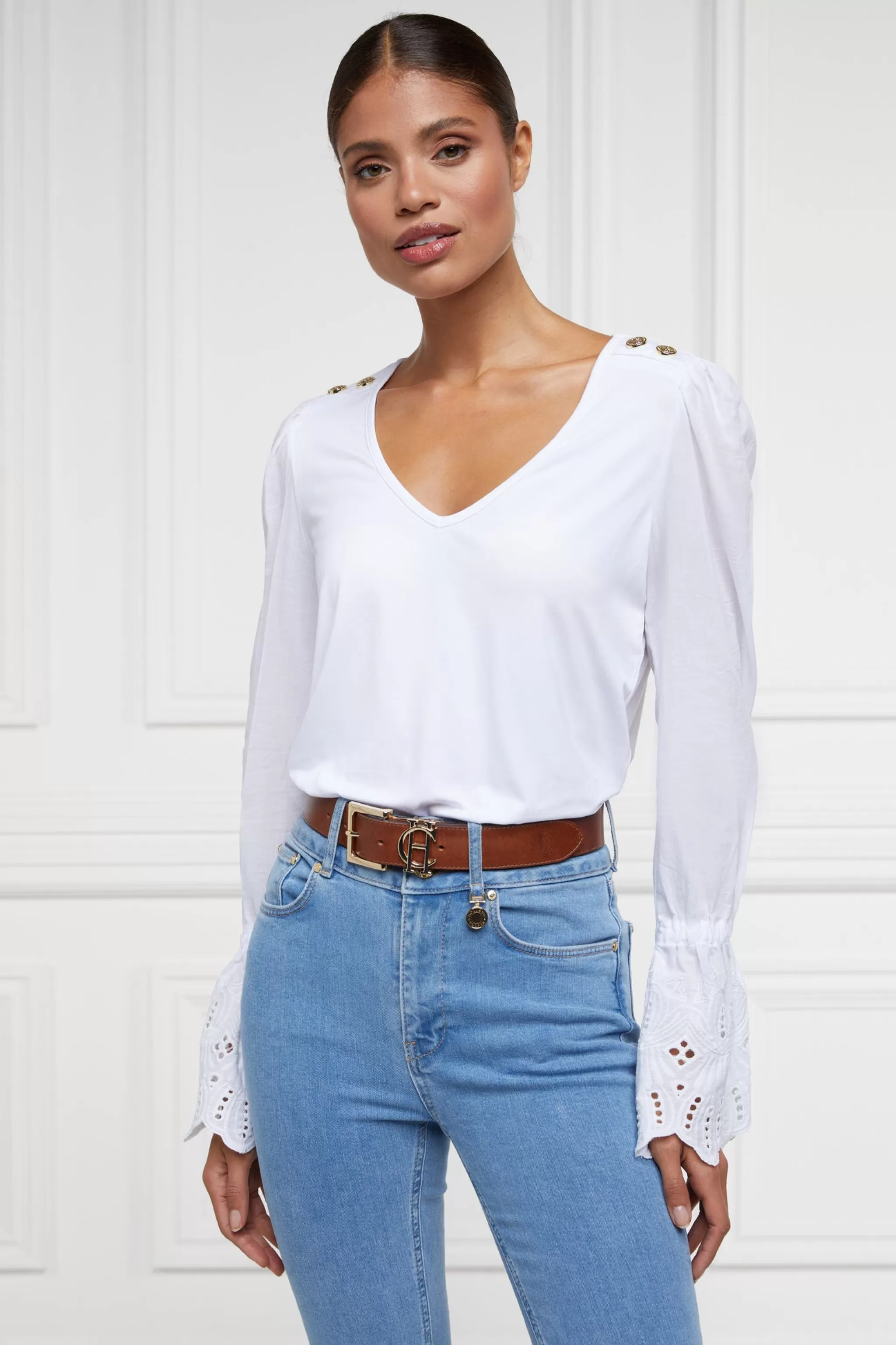 Camilla V-Neck Blouse>Holland Cooper Best Sale