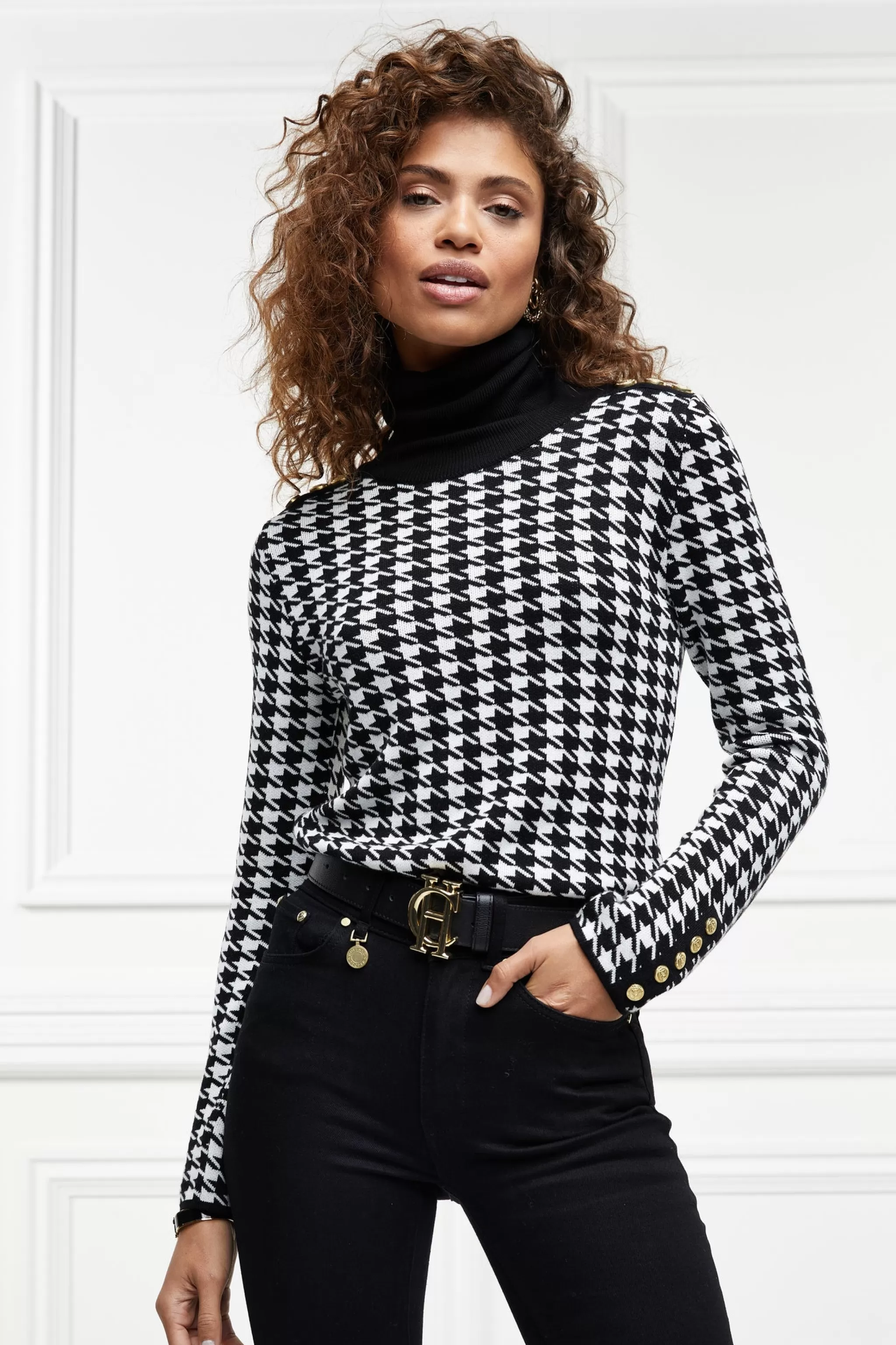 Classic Roll Neck Knit>Holland Cooper Shop