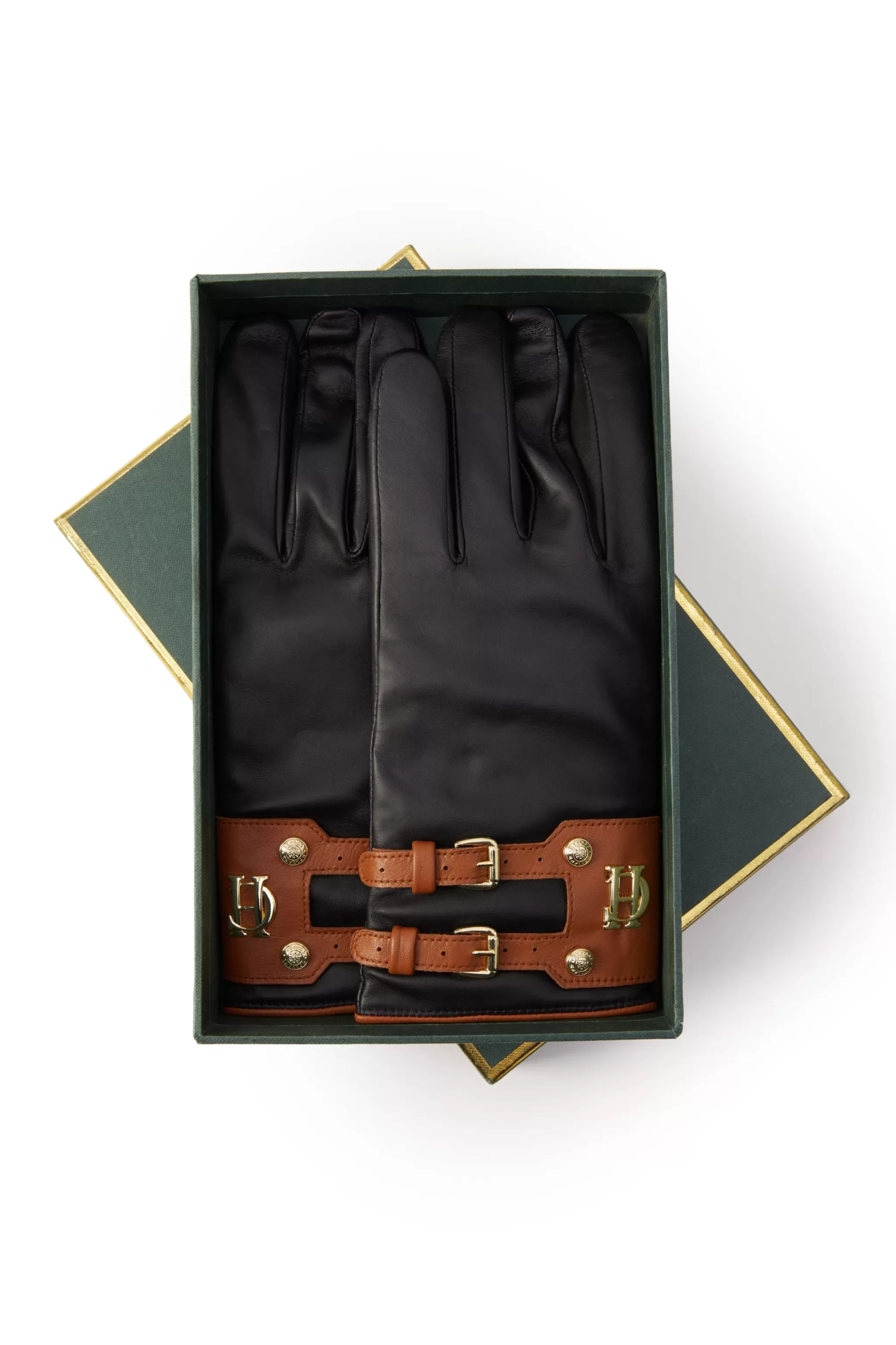 Contrast Leather Gloves>Holland Cooper Clearance