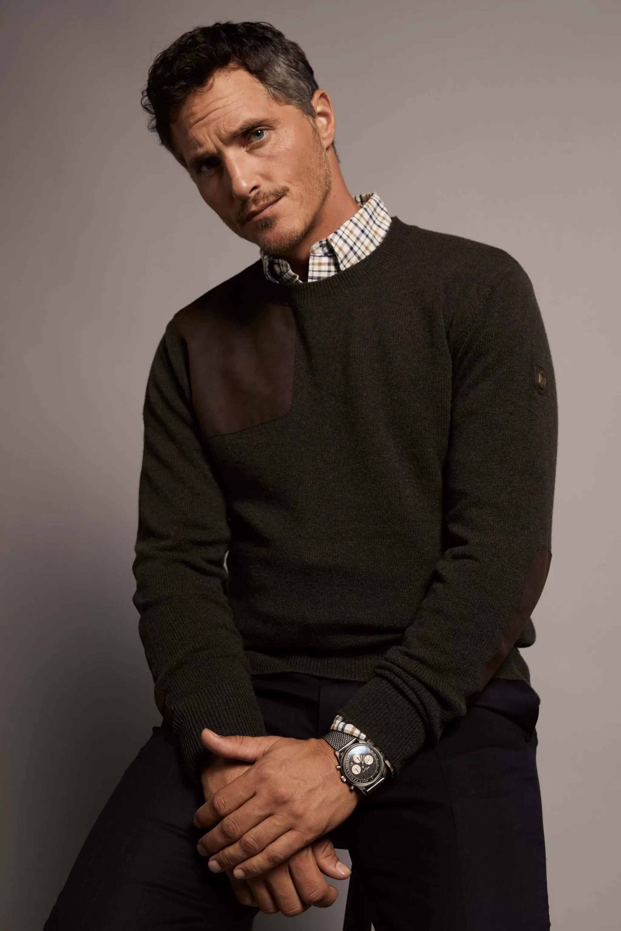 Country Crew Neck Knit>Holland Cooper New