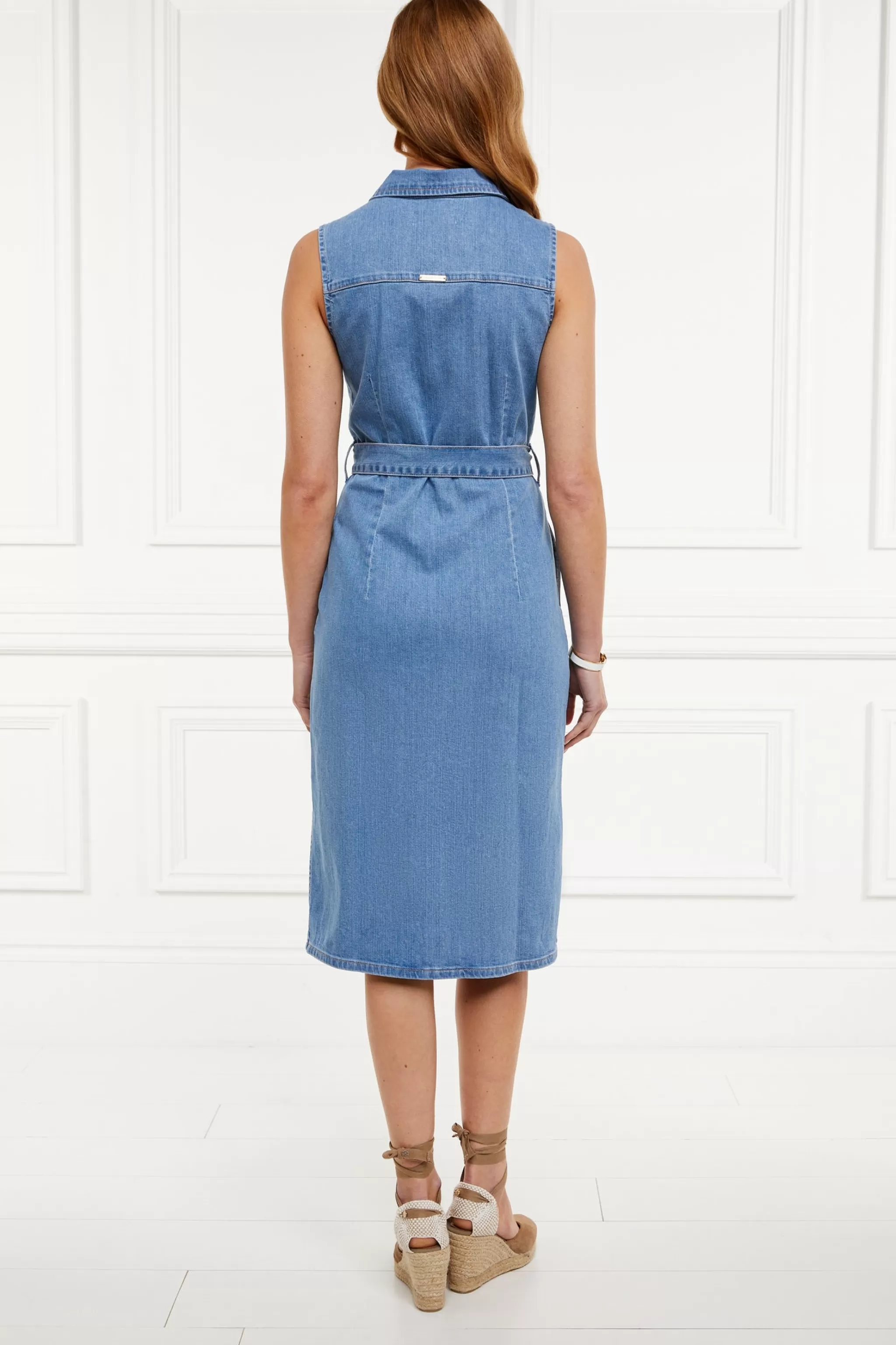 Denim Sleeveless Shirt Dress>Holland Cooper Discount