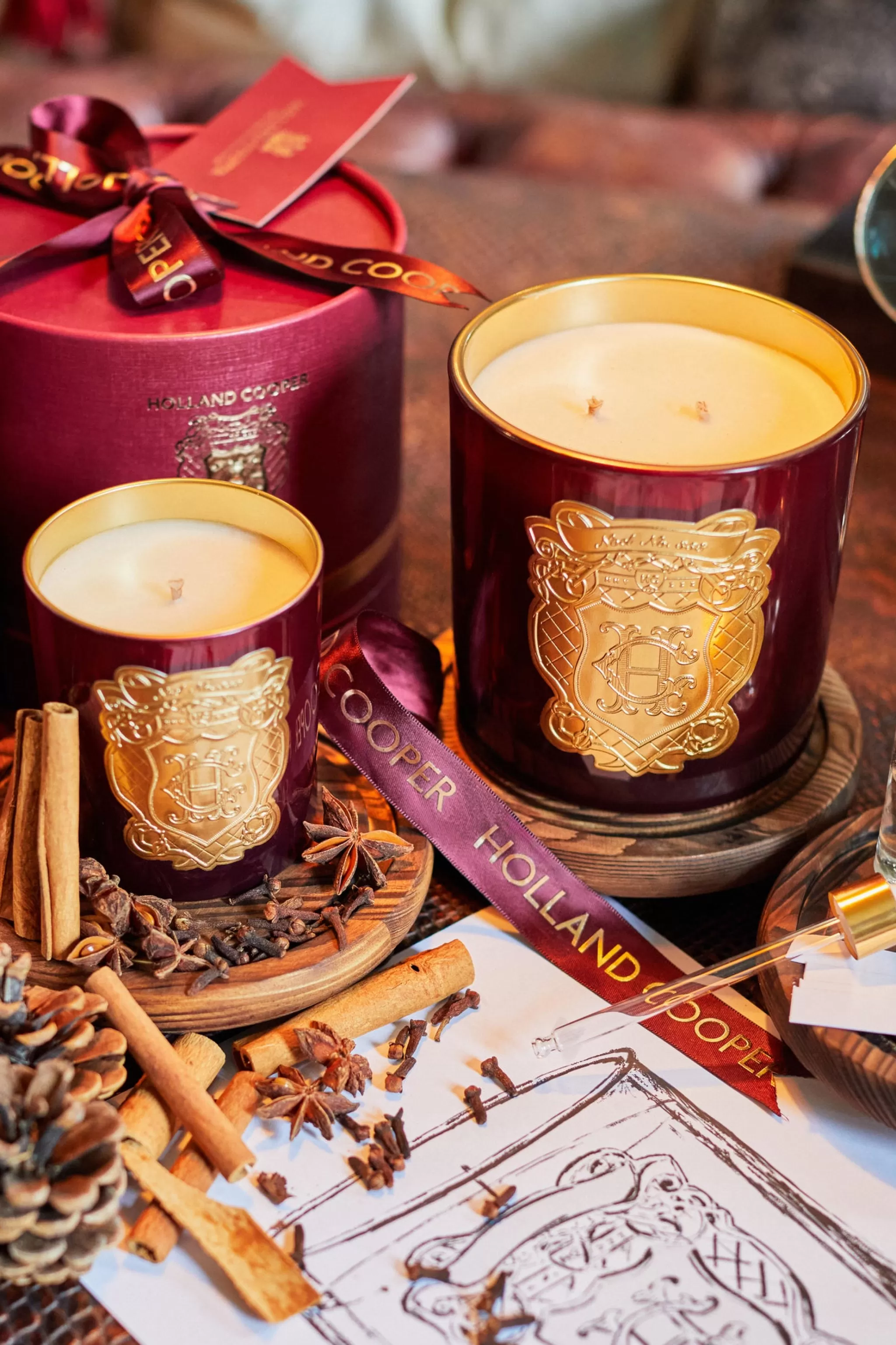 Double Wick Candle>Holland Cooper Shop