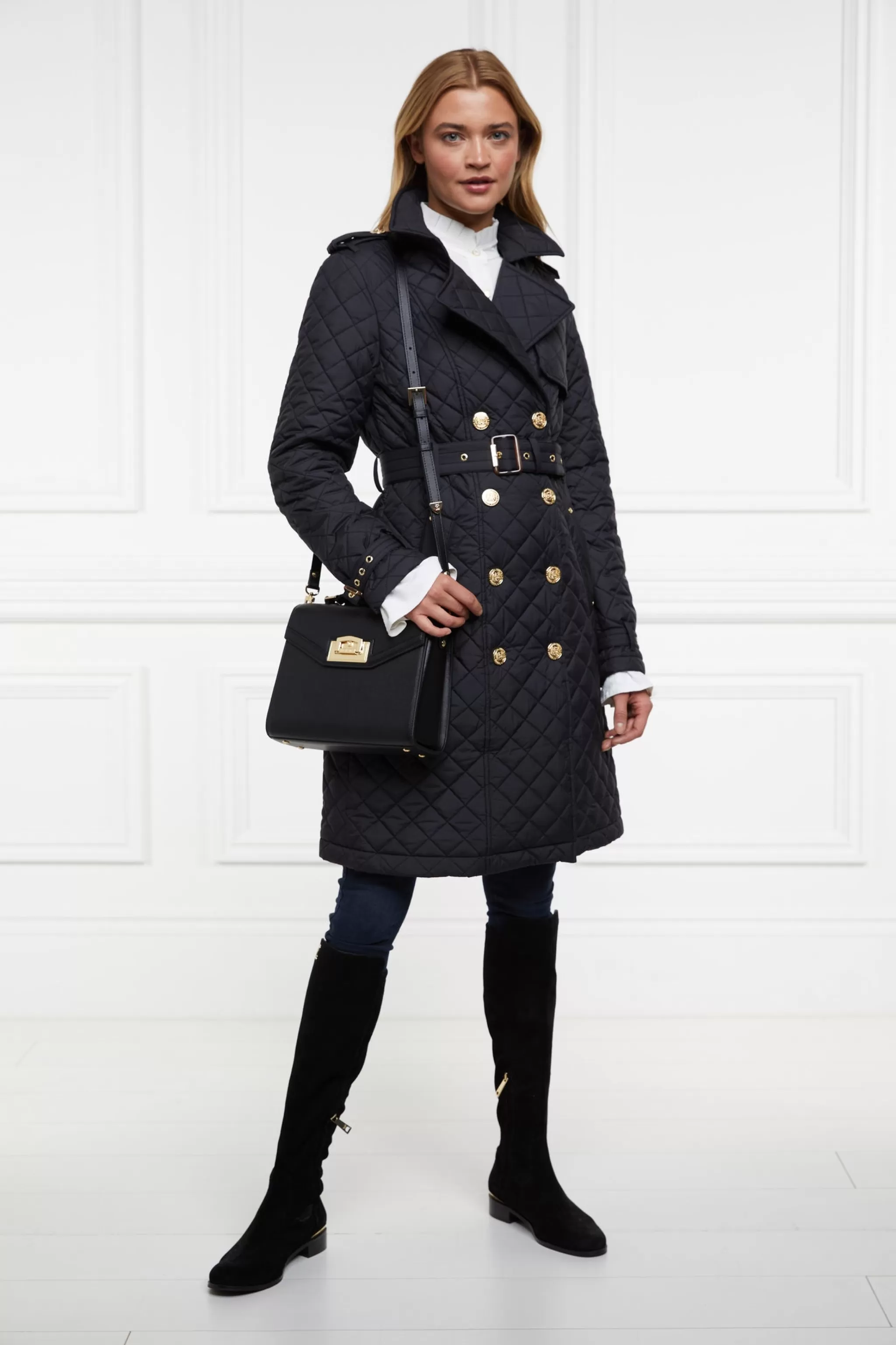 Enstone Quilted Trench Coat>Holland Cooper Online