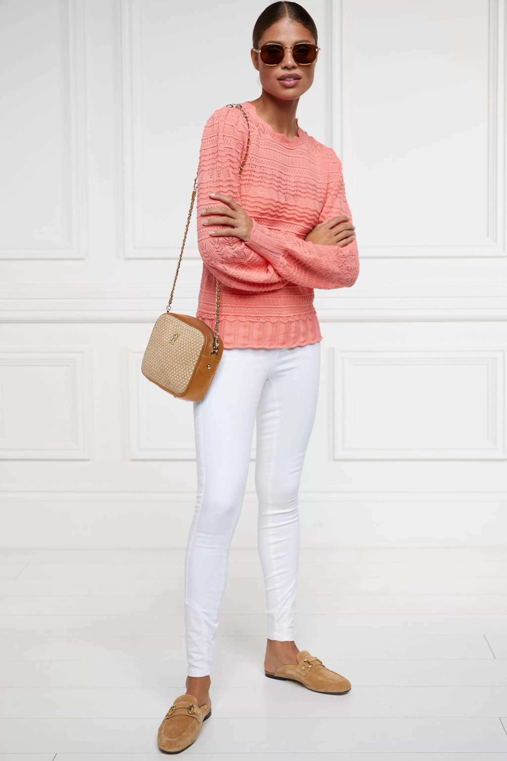 Kelsie Pointelle Knit>Holland Cooper Discount