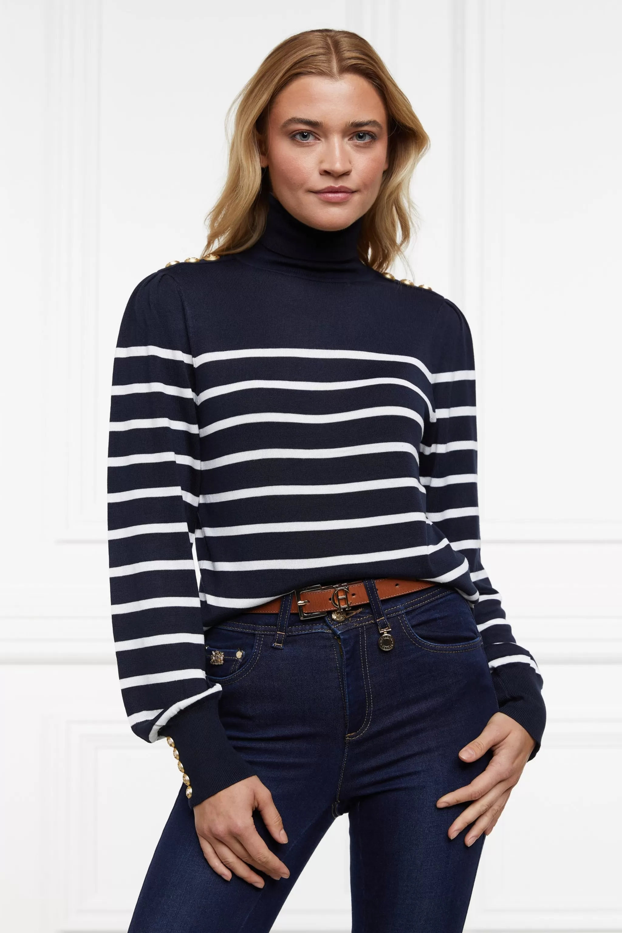 Kelsie Roll Neck Knit>Holland Cooper Online