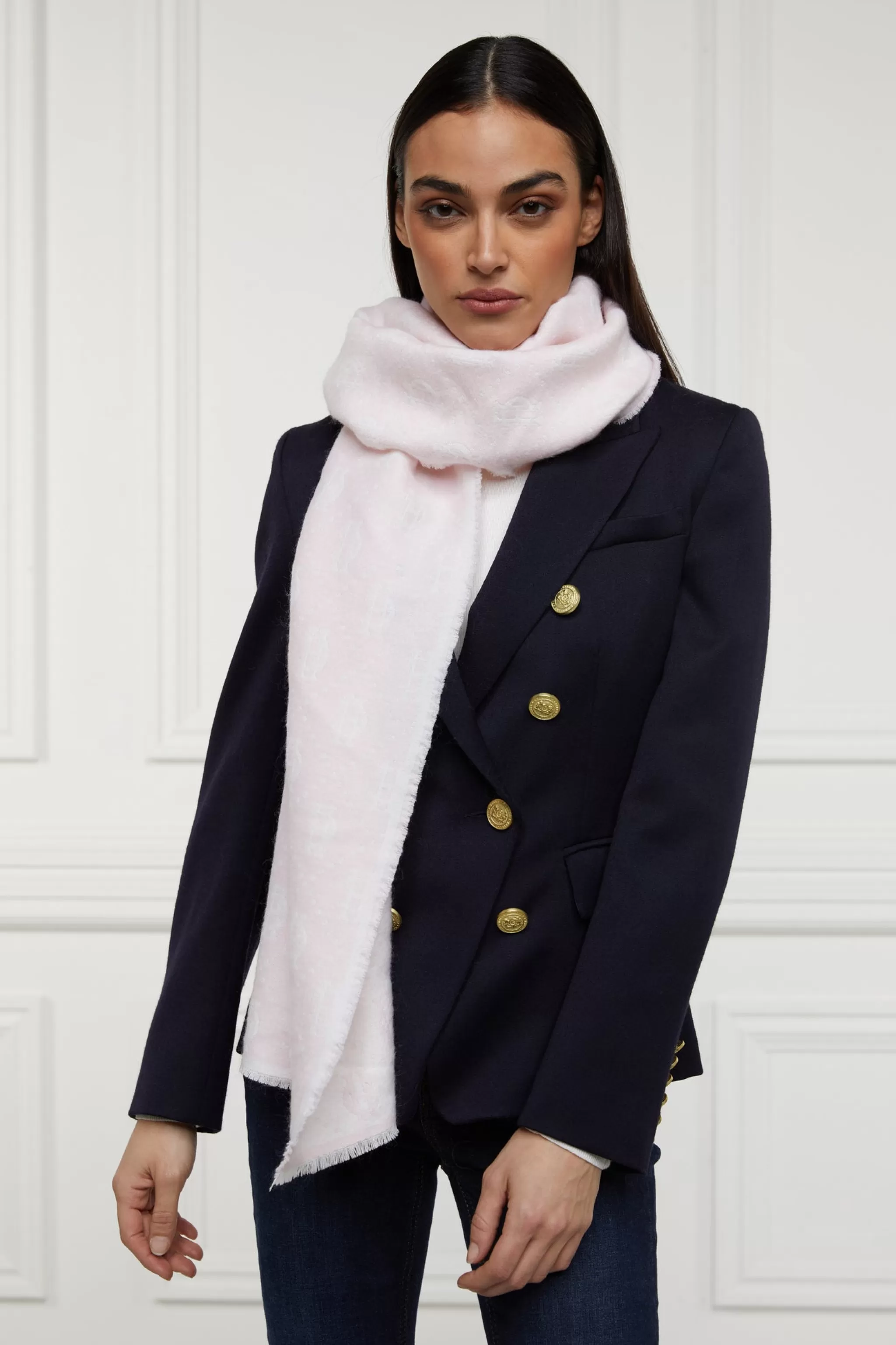 Lightweight Monogram Scarf>Holland Cooper New