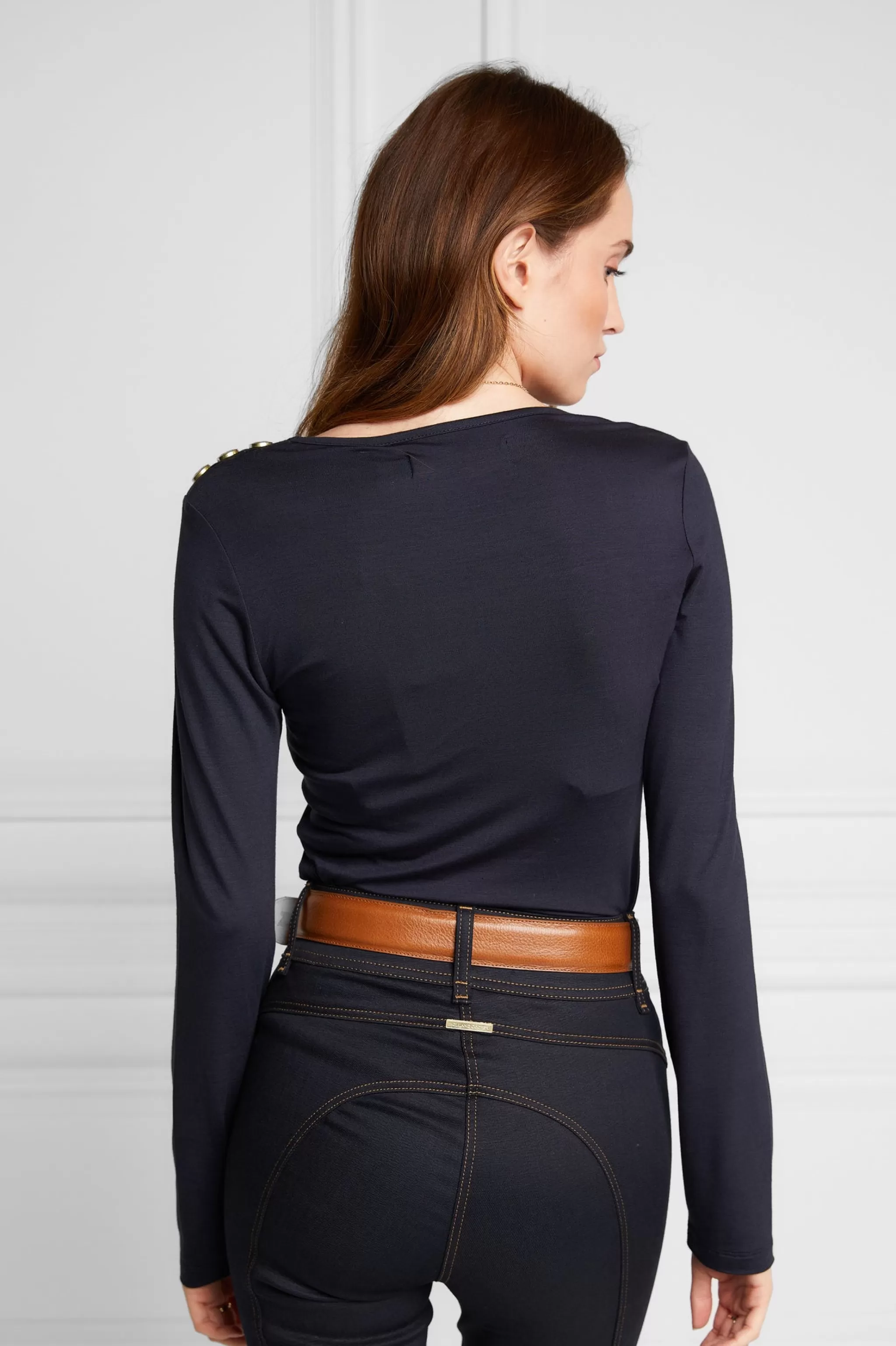 Long Sleeve V-Neck Tee>Holland Cooper Clearance