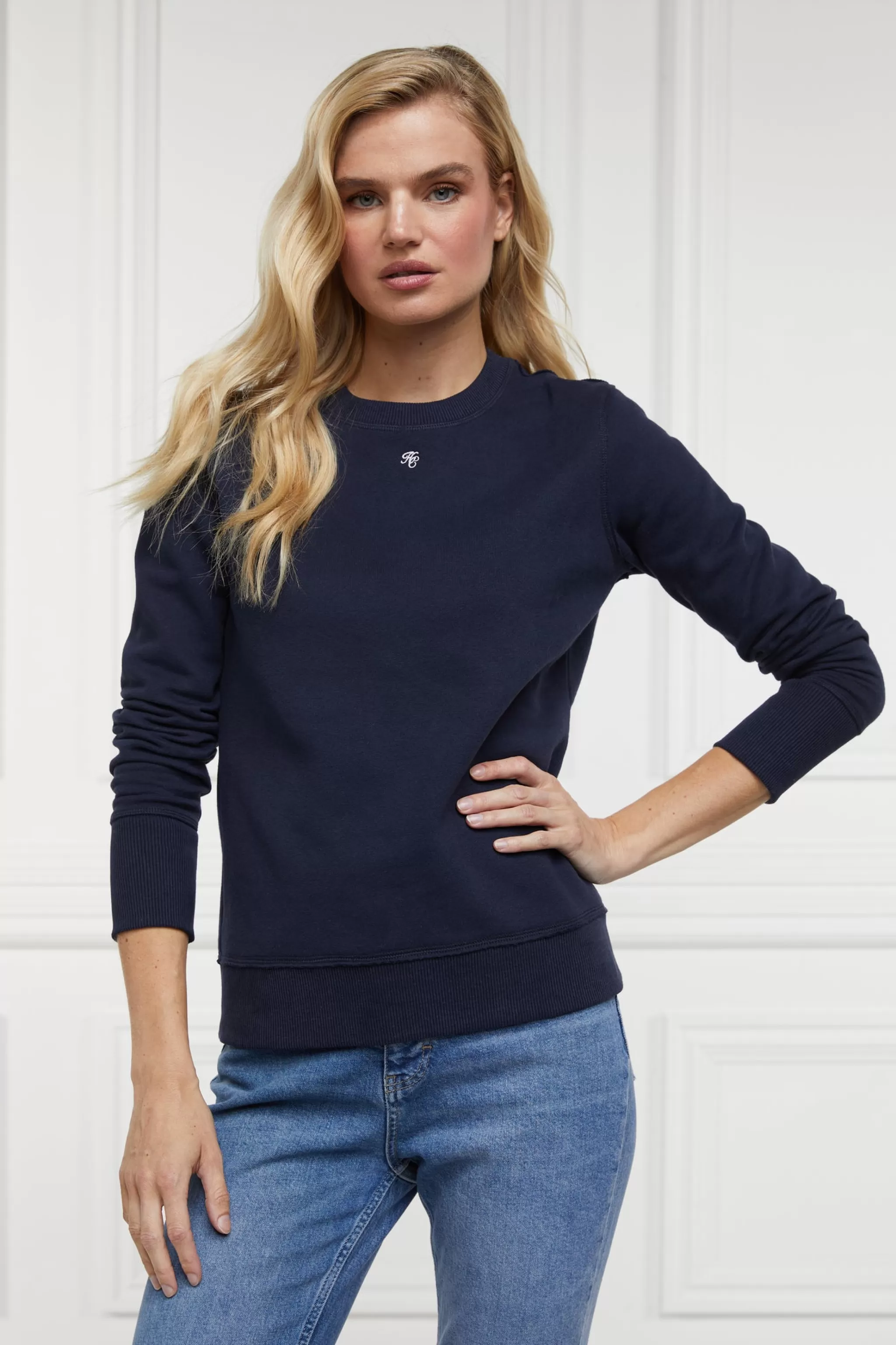 Monogram Crew Neck Sweat>Holland Cooper Hot