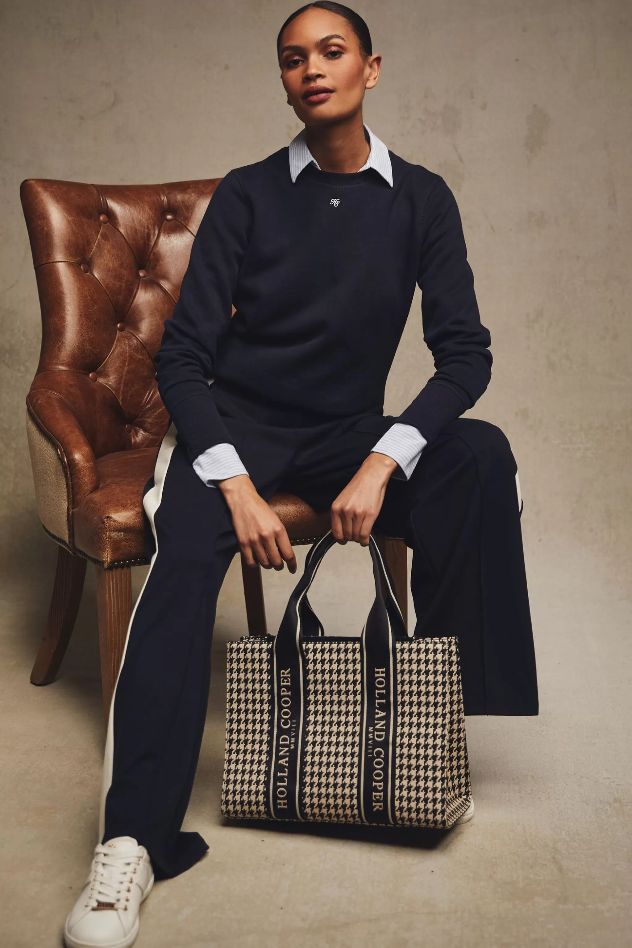 Monogram Crew Neck Sweat>Holland Cooper Hot