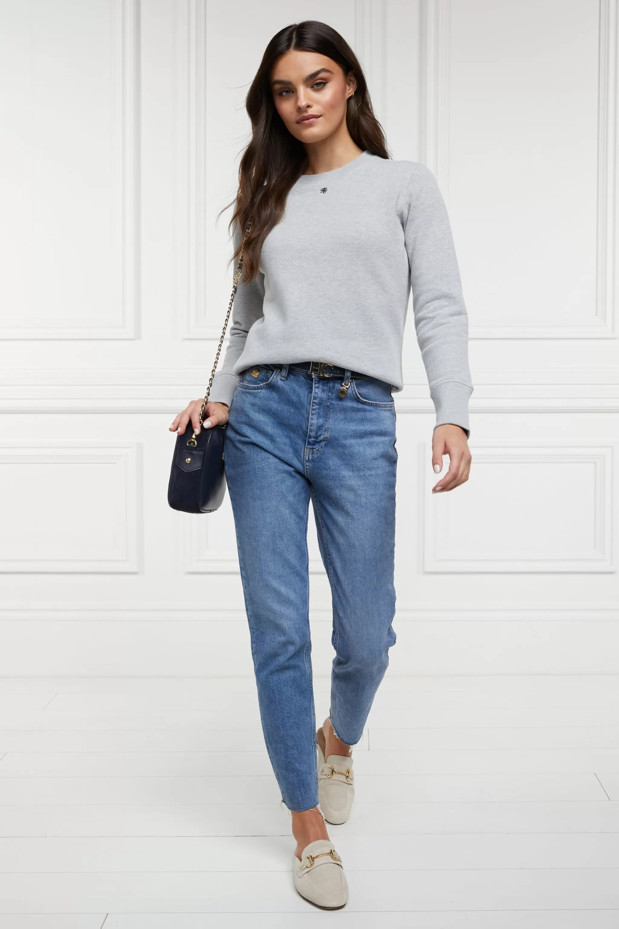 Monogram Crew Neck Sweat>Holland Cooper Online
