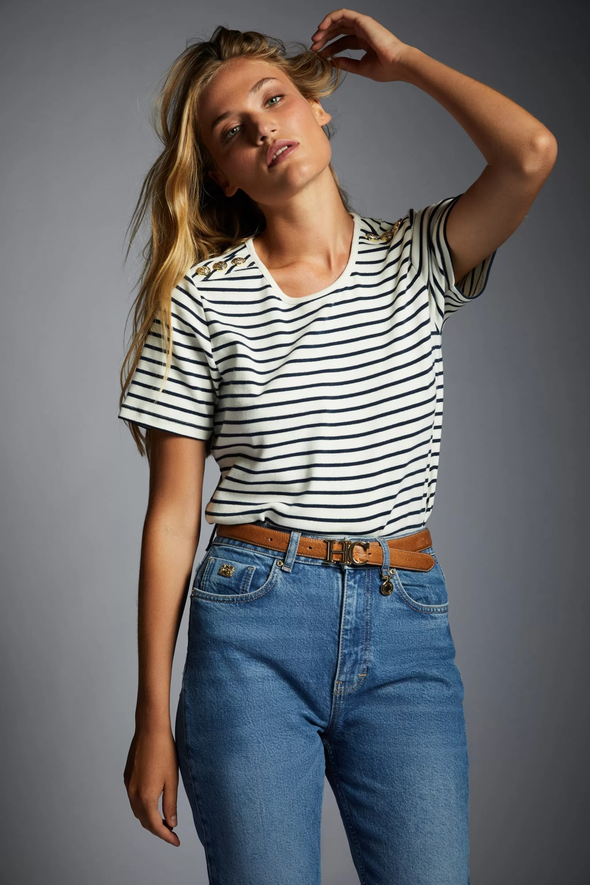 Padstow Crew Neck Tee>Holland Cooper Online