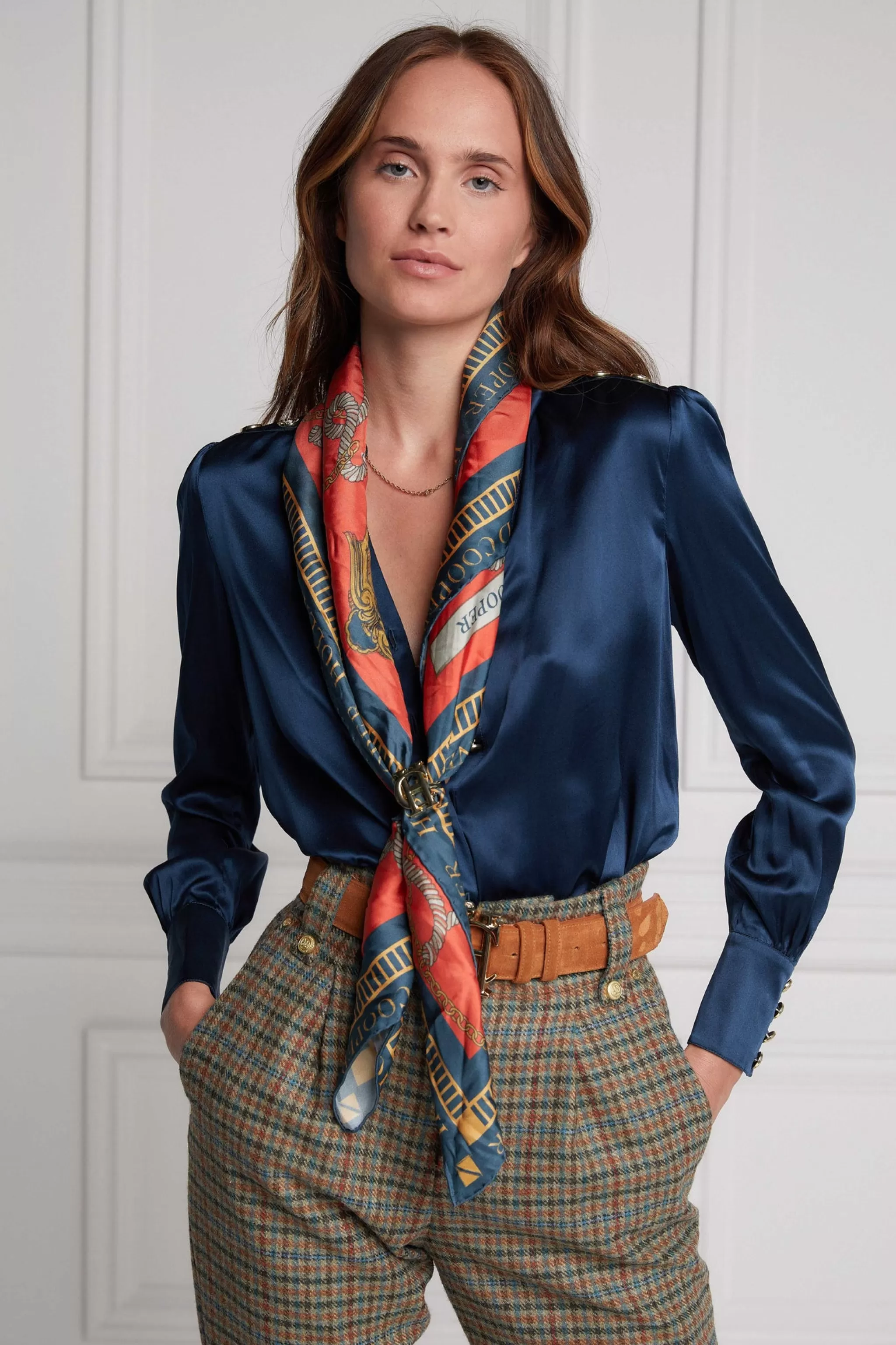 Regal Horse Silk Scarf>Holland Cooper Clearance